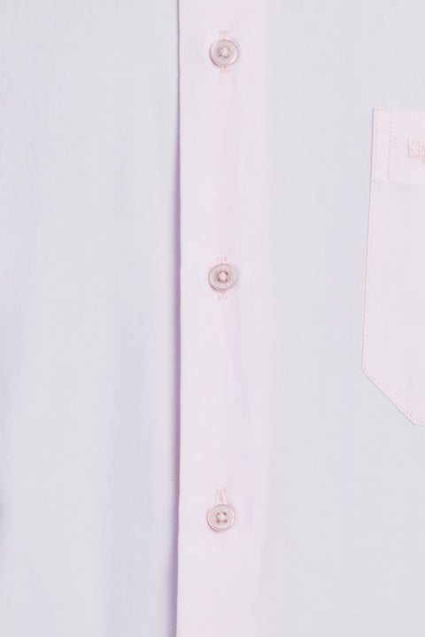Dusty Pink Short-Sleeve Regular Fit Shirt