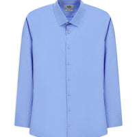 Açık Mavi Uzun Kol Slim Fit Dar Kesim Klasik Su İtici Leke Tutmaz 4 Mevsim Pamuk Gömlek