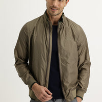 Medium Khaki Seasonal Ribbed Jacket