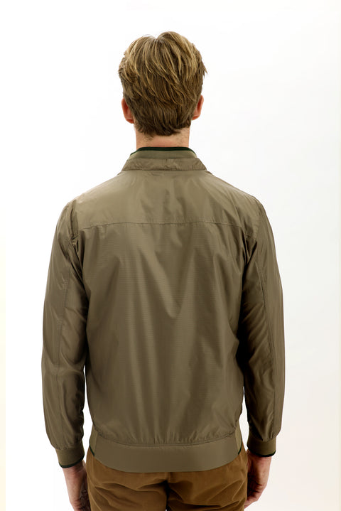 Medium Khaki Seasonal Ribbed Jacket
