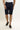 Koyu Lacivert Slim Fit Dar Kesim Bermuda Şort