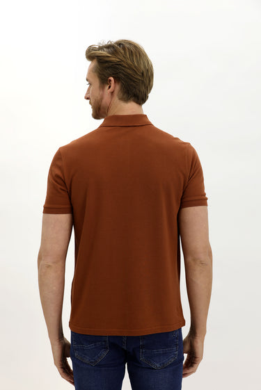 Taba Cepli Polo Yaka Regular Fit Pamuk Tişört