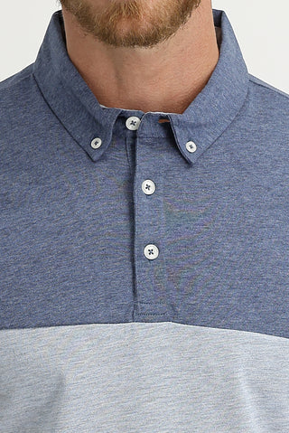  Orta Gri Polo Yaka Regular Fit Desenli Tişört