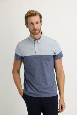  İndigo Polo Yaka Regular Fit Desenli Tişört
