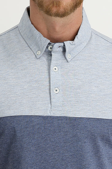 İndigo Polo Yaka Regular Fit Desenli Tişört