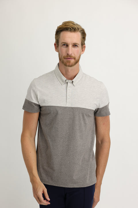 Koyu Kahve Polo Yaka Regular Fit Desenli Tişört