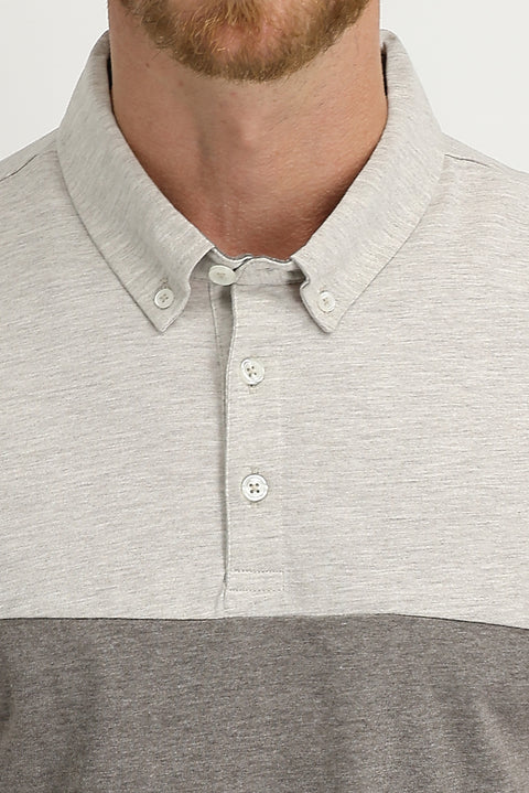 Koyu Kahve Polo Yaka Regular Fit Desenli Tişört