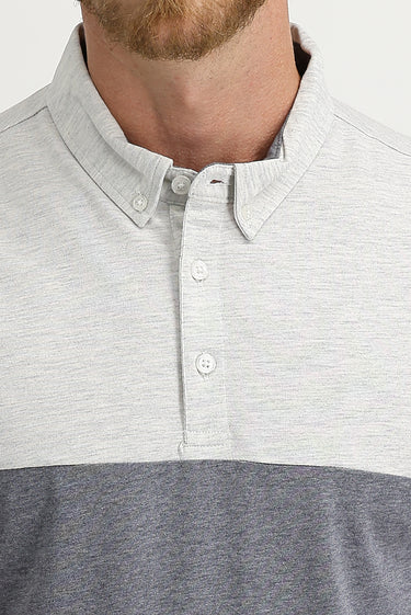 Orta Antrasit Polo Yaka Regular Fit Desenli Tişört