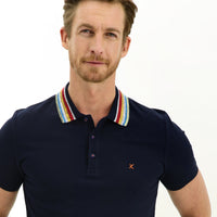 Koyu Lacivert Büyük Beden Polo Yaka Tişört