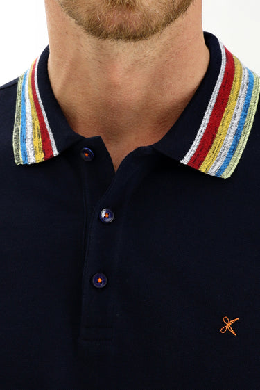 Koyu Lacivert Büyük Beden Polo Yaka Tişört