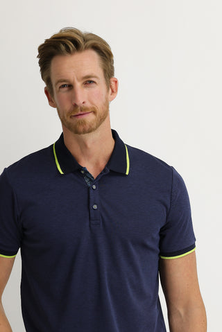 Orta Lacivert Polo Yaka Regular Fit Tişört