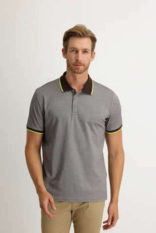  Orta Kahve Polo Yaka Regular Fit Tişört