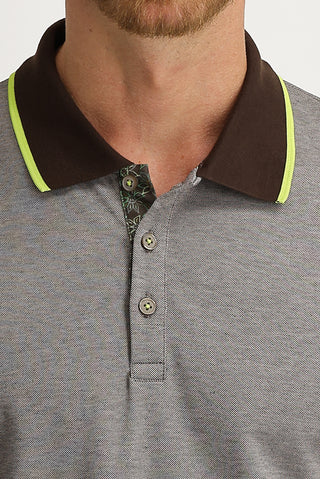  Orta Kahve Polo Yaka Regular Fit Tişört