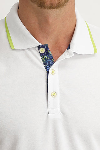  Beyaz Polo Yaka Regular Fit Tişört
