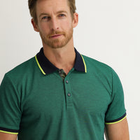 Orman Yeşili Polo Yaka Regular Fit Tişört