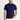 Saks Mavi Polo Yaka Regular Fit Nakışlı Tişört