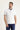 Beyaz Polo Yaka Regular Fit Nakışlı Tişört