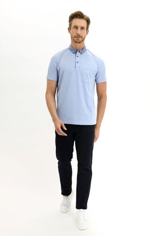  Mavi Polo Yaka Regular Fit Tişört