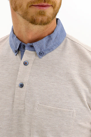  Açık Kahve  Polo Yaka Regular Fit Tişört