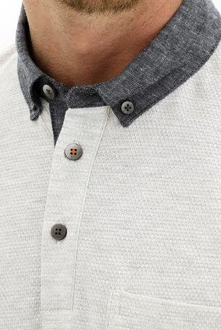 Açık Antrasit Polo Yaka Regular Fit Tişört