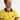 Açık Sarı Polo Yaka Slim Fit Dar Kesim Desenli Tişört