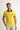 Açık Sarı Polo Yaka Slim Fit Dar Kesim Desenli Tişört