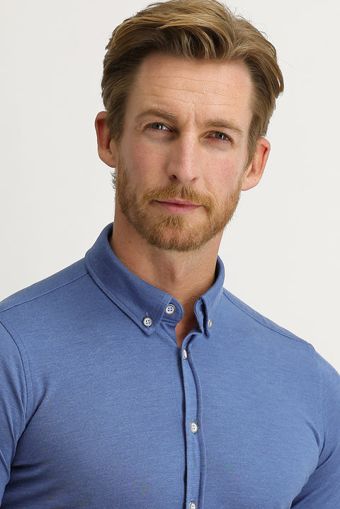 Havacı Mavi Polo Yaka Gömlek Tişört