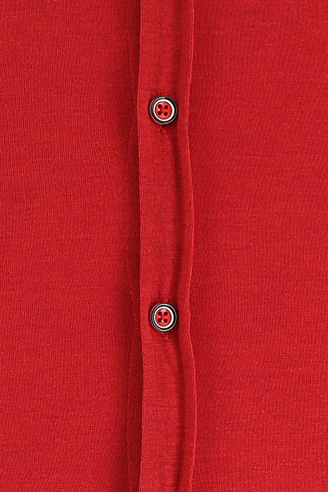 Koyu Kırmızı Polo Yaka Gömlek Tişört