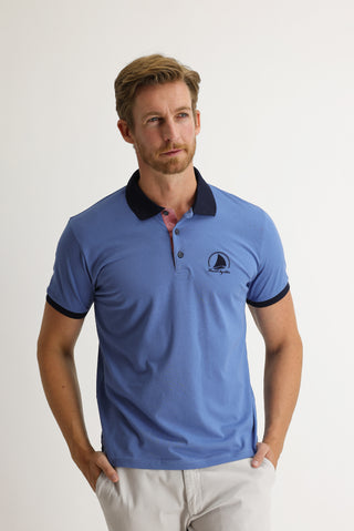  Kırık Beyaz Polo Yaka Slim Fit Dar Kesim Desenli Pamuk Tişört