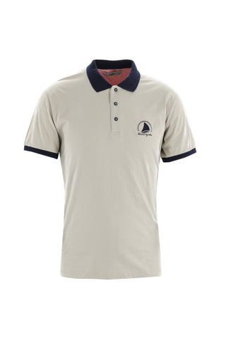  Taş Polo Yaka Slim Fit Dar Kesim Desenli Pamuk Tişört