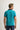 Orta Petrol Polo Yaka Slim Fit Dar Kesim Desenli Pamuk Tişört
