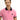 Şeker Pembe Polo Yaka Slim Fit Dar Kesim Desenli Pamuk Tişört