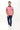 Şeker Pembe Polo Yaka Slim Fit Dar Kesim Desenli Pamuk Tişört