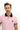 Pembe Polo Yaka Slim Fit Dar Kesim Desenli Pamuk Tişört