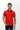 Nar Çiçeği Polo Yaka Slim Fit Dar Kesim Desenli Pamuk Tişört