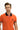Kiremit Polo Yaka Slim Fit Dar Kesim Desenli Pamuk Tişört