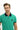 Koyu Yeşil Polo Yaka Slim Fit Dar Kesim Desenli Pamuk Tişört