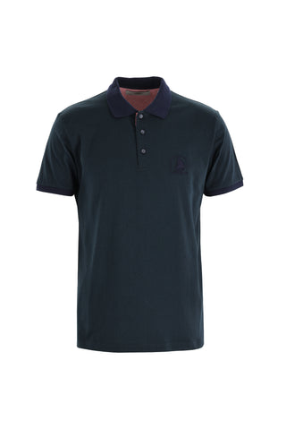  Nefti Polo Yaka Slim Fit Dar Kesim Desenli Pamuk Tişört