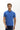 Kobalt Mavi Polo Yaka Slim Fit Dar Kesim Nakışlı Pamuk Tişört