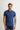  Koyu İndigo Polo Yaka Slim Fit Dar Kesim Nakışlı Pamuk Tişört