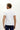Beyaz Polo Yaka Slim Fit Dar Kesim Nakışlı Pamuk Tişört