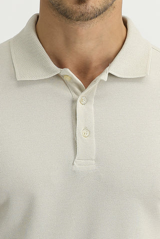  Taş Polo Yaka Slim Fit Dar Kesim Nakışlı Pamuk Tişört