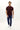Koyu Bordo Polo Yaka Slim Fit Dar Kesim Nakışlı Pamuk Tişört