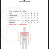 Kiremit Polo Yaka Slim Fit Dar Kesim Pamuk Tişört