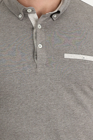  Koyu Kahve Polo Yaka Slim Fit Dar Kesim Tişört