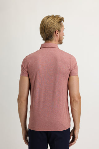  Açık Bordo Polo Yaka Slim Fit Dar Kesim Tişört