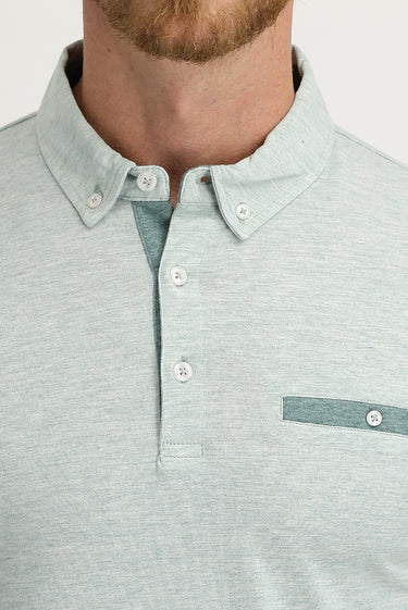 Çağla Yeşili Polo Yaka Slim Fit Dar Kesim Tişört