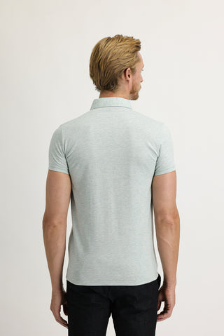  Çağla Yeşili Polo Yaka Slim Fit Dar Kesim Tişört