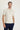  Ekru Polo Yaka Slim Fit Dar Kesim Keten Tişört