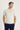  Ekru Polo Yaka Slim Fit Dar Kesim Keten Tişört
